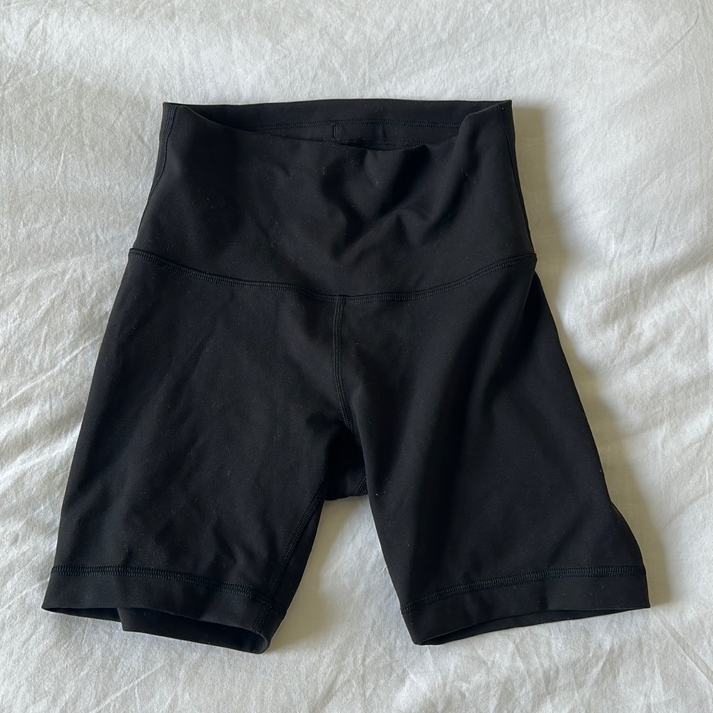 Brand new lululemon bike shorts, never worn 6.5 inch inseam